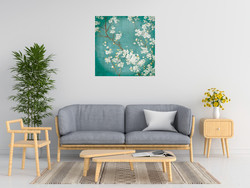 Danhui Nai White Cherry Blossoms Ii On Blue Aged No