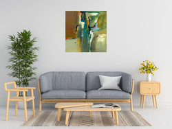 Natasha Barnes Abstract In Green Ii