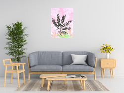 Sara Design Leaf Study Rose Iii